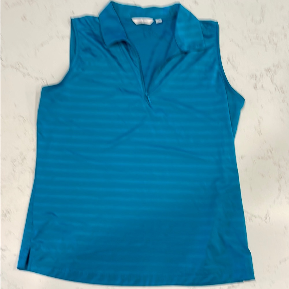 Lady Hagen Teal Sleeveless Tank Top